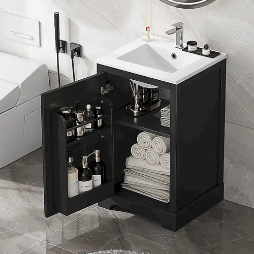 20 Bathroom Vanities Cabinet With Ceramic Sink Combo Set, Modern Bathroom Sink Cabinet With Soft Closing Door