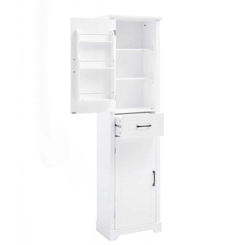 Versatile Freestanding Bathroom Cabinet with Adjustable Shelves and Multiple Storage Options
