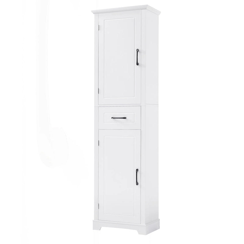 Versatile Freestanding Bathroom Cabinet with Adjustable Shelves and Multiple Storage Options