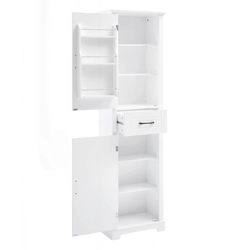 Versatile Freestanding Bathroom Cabinet with Adjustable Shelves and Multiple Storage Options