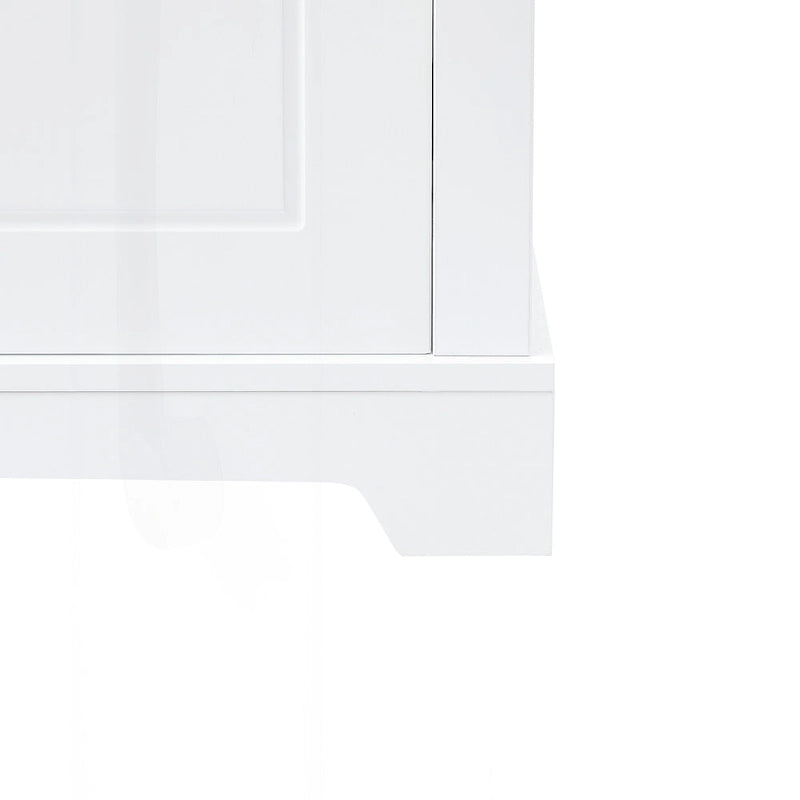 Versatile Freestanding Bathroom Cabinet with Adjustable Shelves and Multiple Storage Options