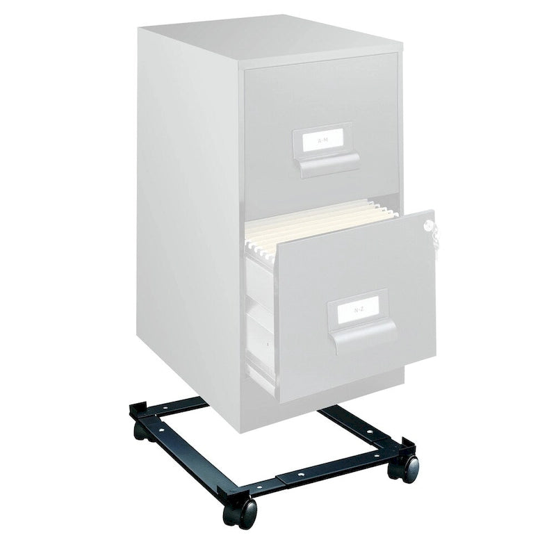 Adjustable File Caddy for Vertical File Cabinets, Black