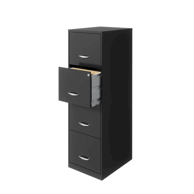 18" Deep 4-Drawer Vertical File Cabinet, Charcoal