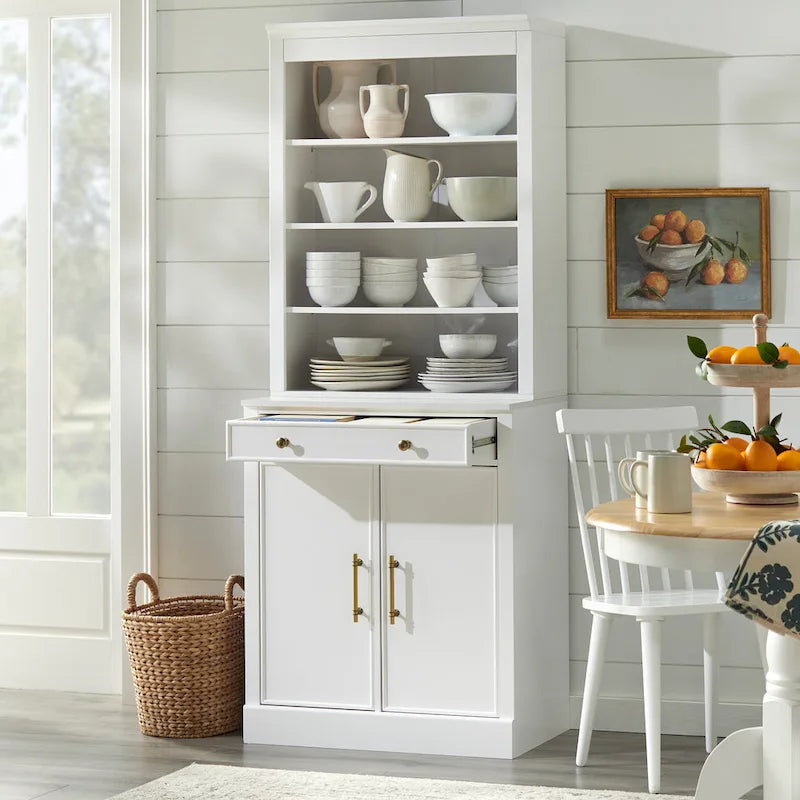 2-Piece Buffet Hutch Set - Modern Farmhouse