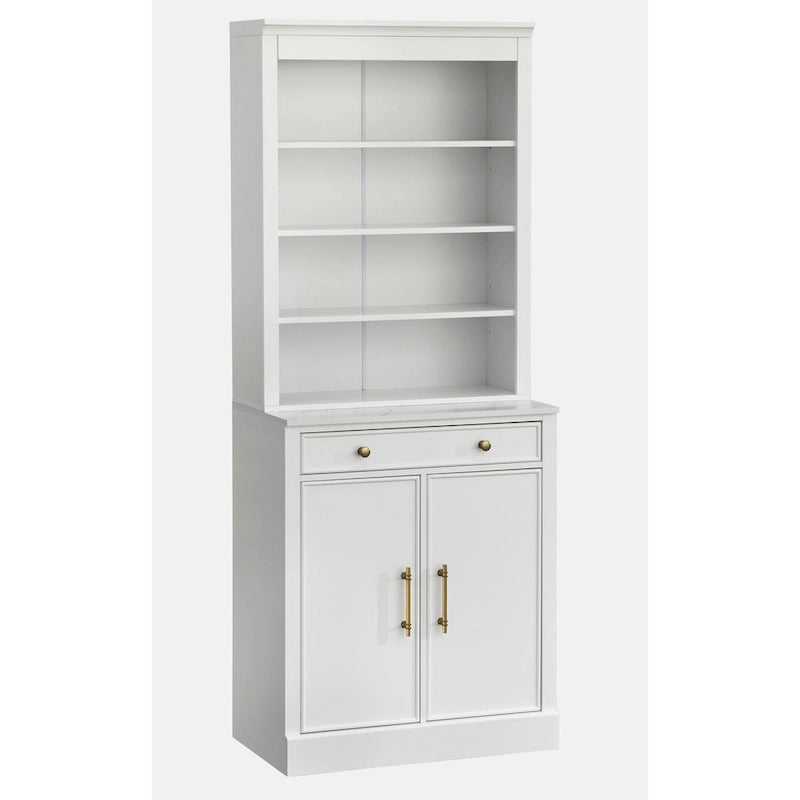 2-Piece Buffet Hutch Set - Modern Farmhouse