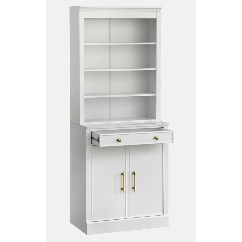 2-Piece Buffet Hutch Set - Modern Farmhouse