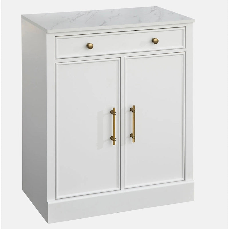 2-Piece Buffet Hutch Set - Modern Farmhouse