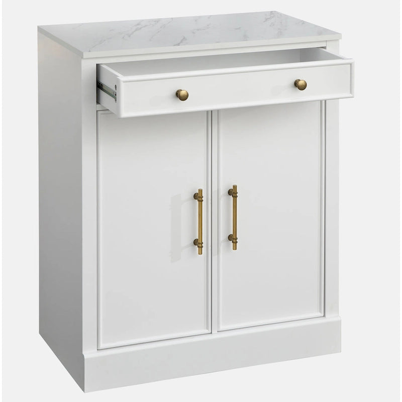 2-Piece Buffet Hutch Set - Modern Farmhouse