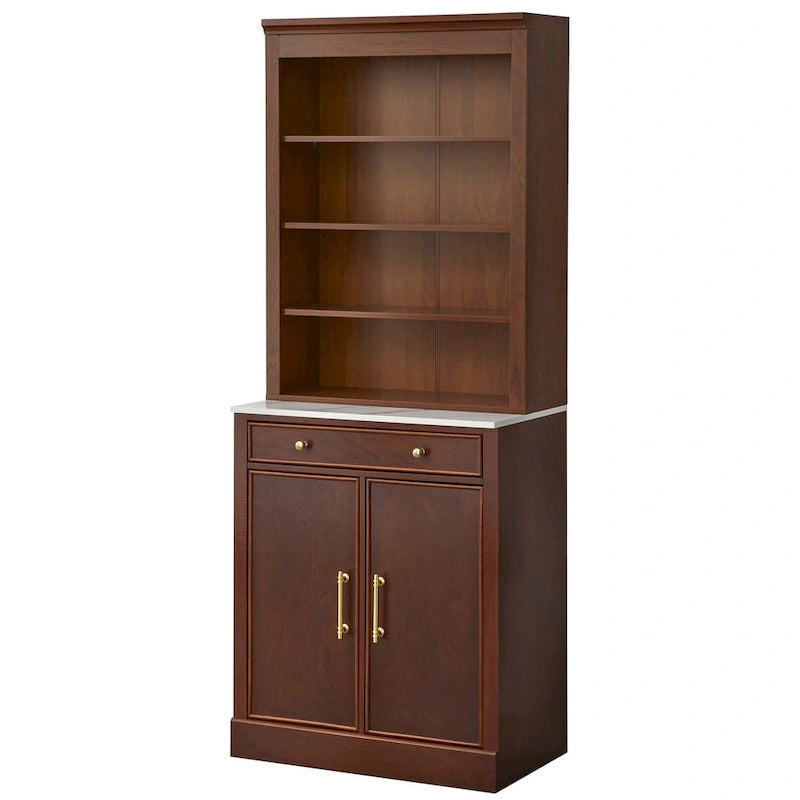 2-Piece Buffet Hutch Set - Modern Farmhouse