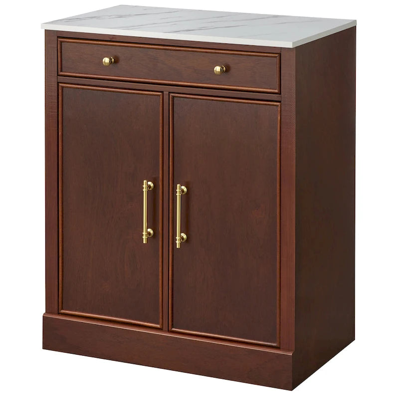 2-Piece Buffet Hutch Set - Modern Farmhouse