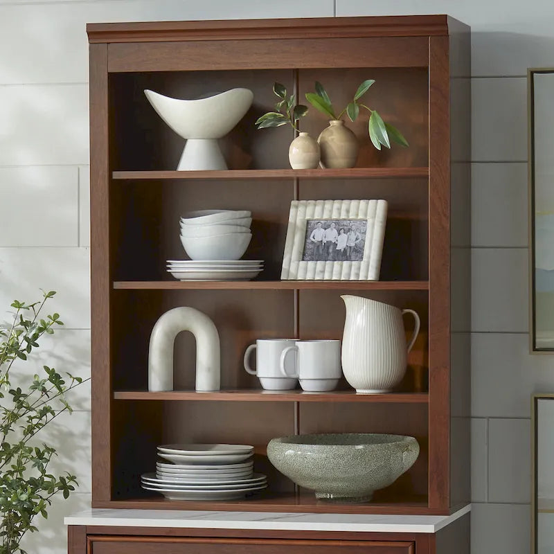 2-Piece Buffet Hutch Set - Modern Farmhouse