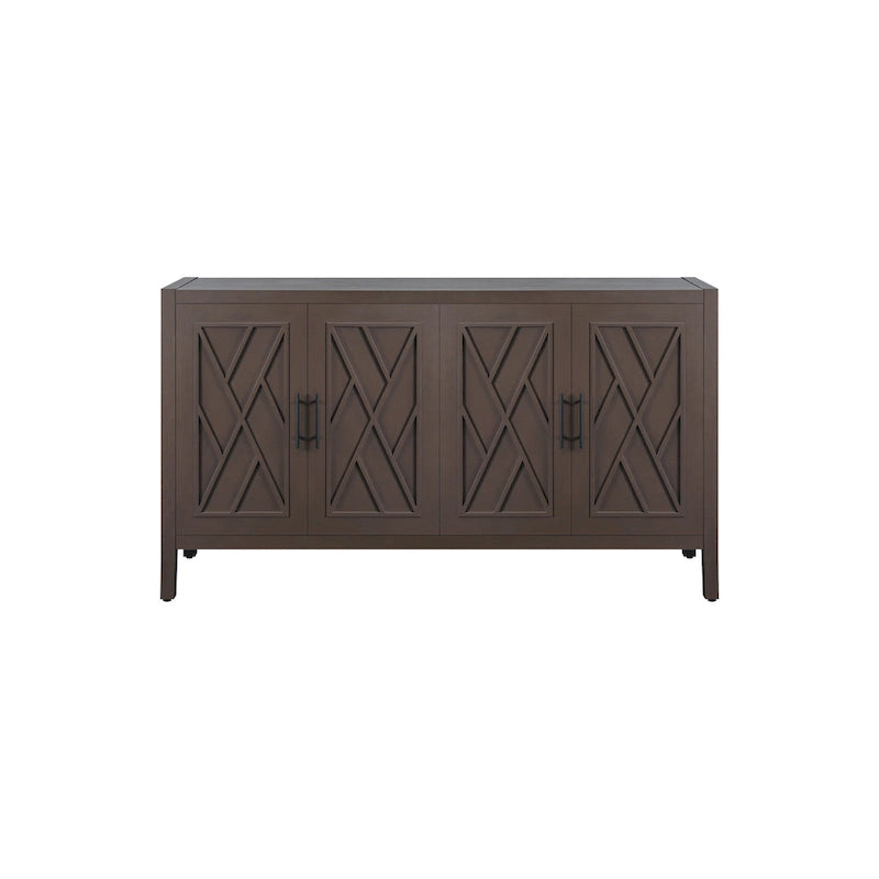 4 Door Wooden Sideboard Cabinet
