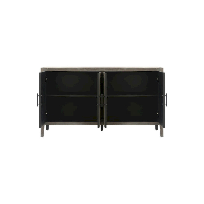 4 Door Wooden Sideboard Cabinet