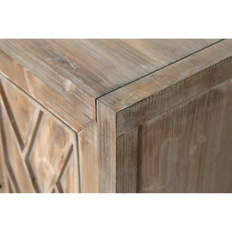 4 Door Wooden Sideboard Cabinet