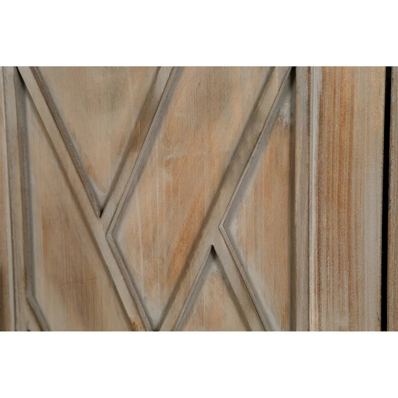 4 Door Wooden Sideboard Cabinet