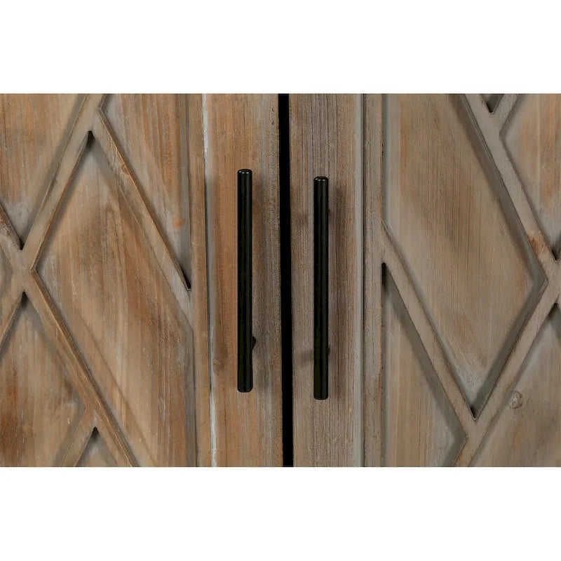 4 Door Wooden Sideboard Cabinet