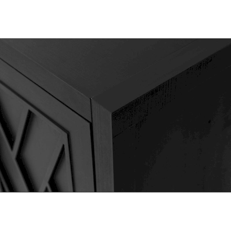 4 Door Wooden Sideboard Cabinet