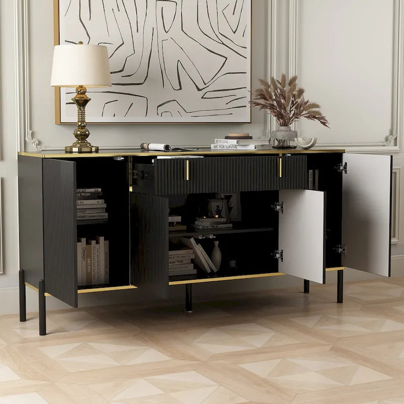 Kitchen Sideboard Accent Storage Cabinet