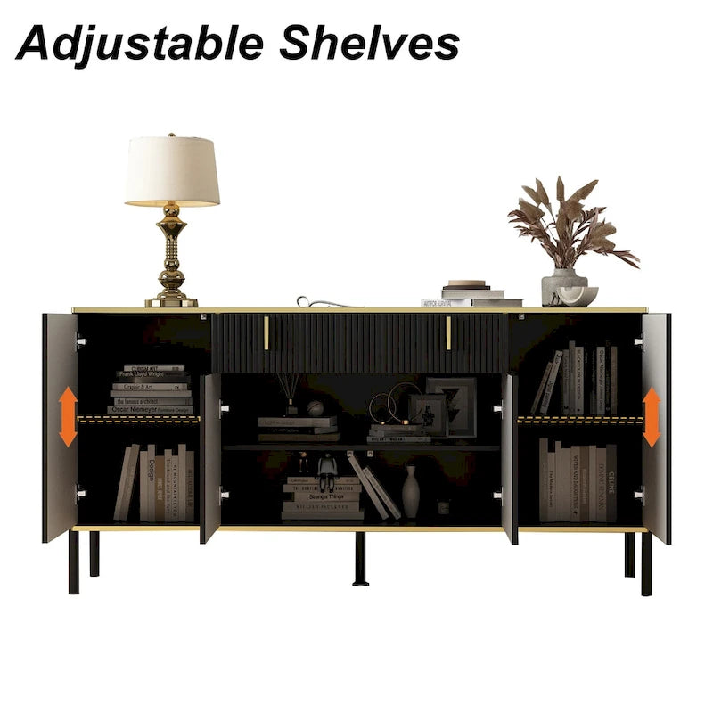 Kitchen Sideboard Accent Storage Cabinet