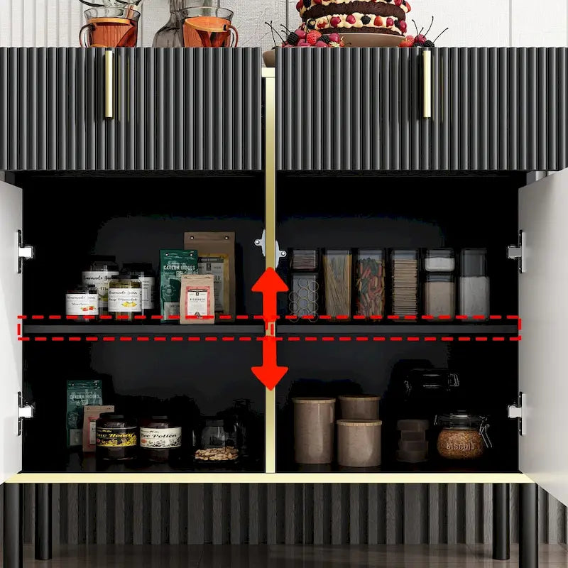 Kitchen Sideboard Accent Storage Cabinet