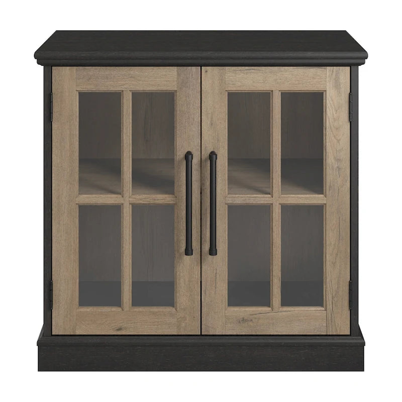 32" Storage Cabinet with Glass Doors