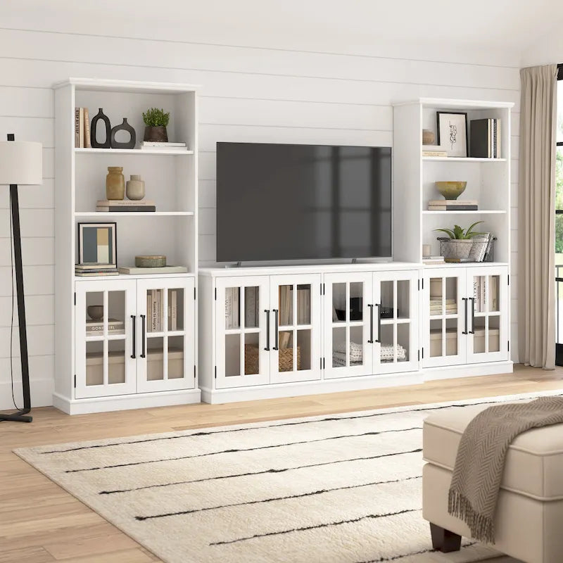 32" Storage Cabinet with Glass Doors