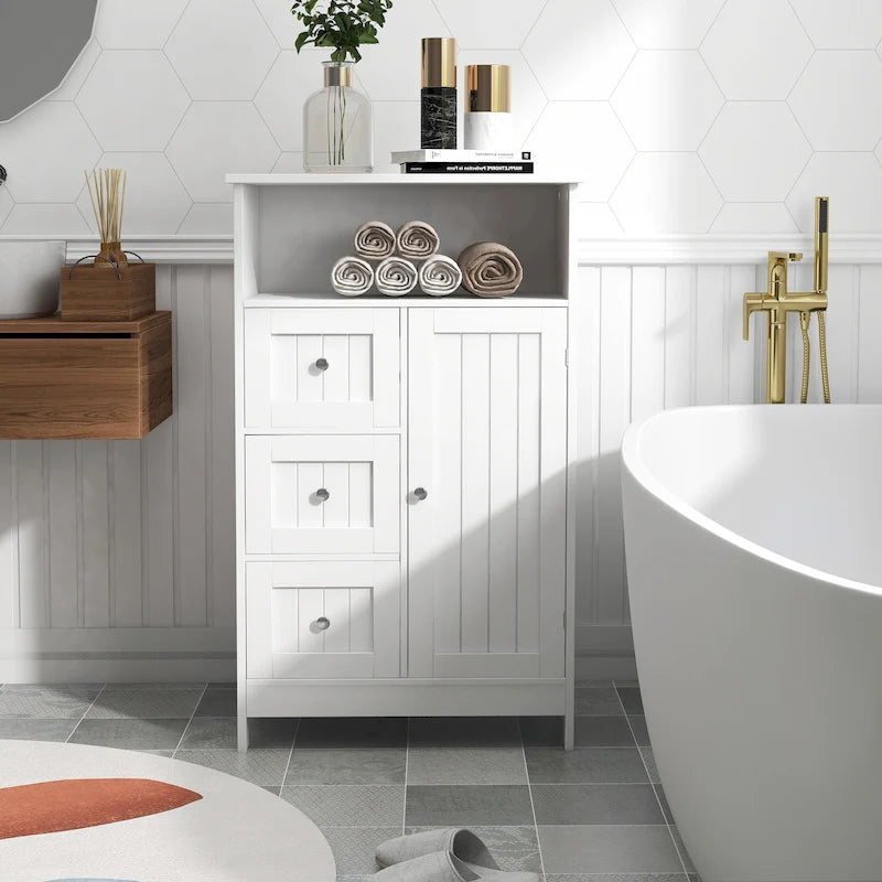 Bathroom standing storage cabinet