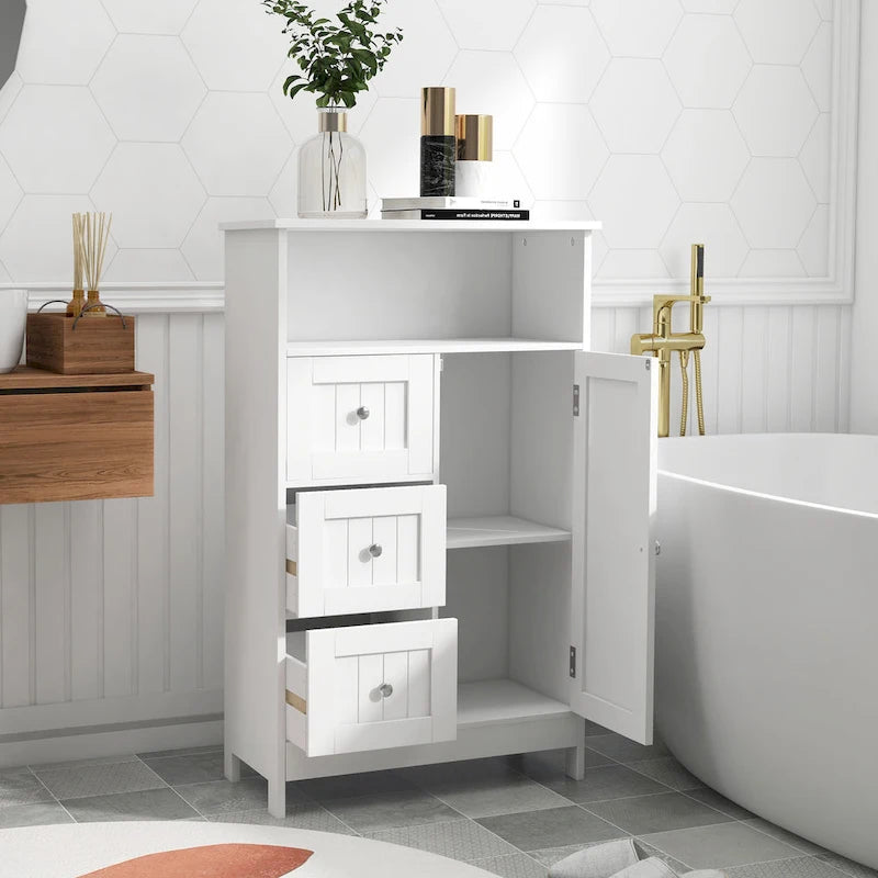 Bathroom standing storage cabinet