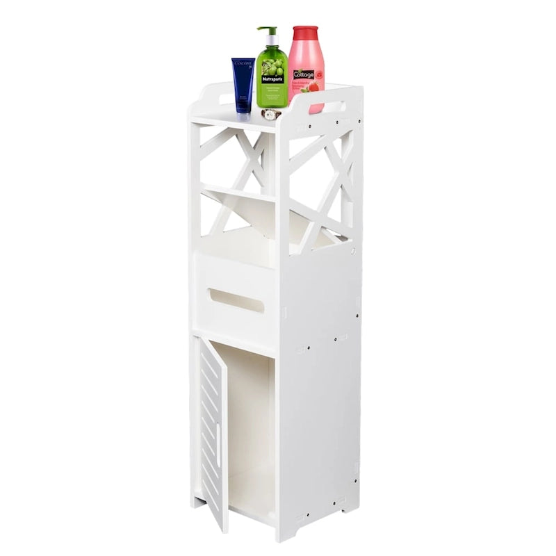 3-tier Bathroom Floor Cabinet Free-Standing Side Storage Organizer