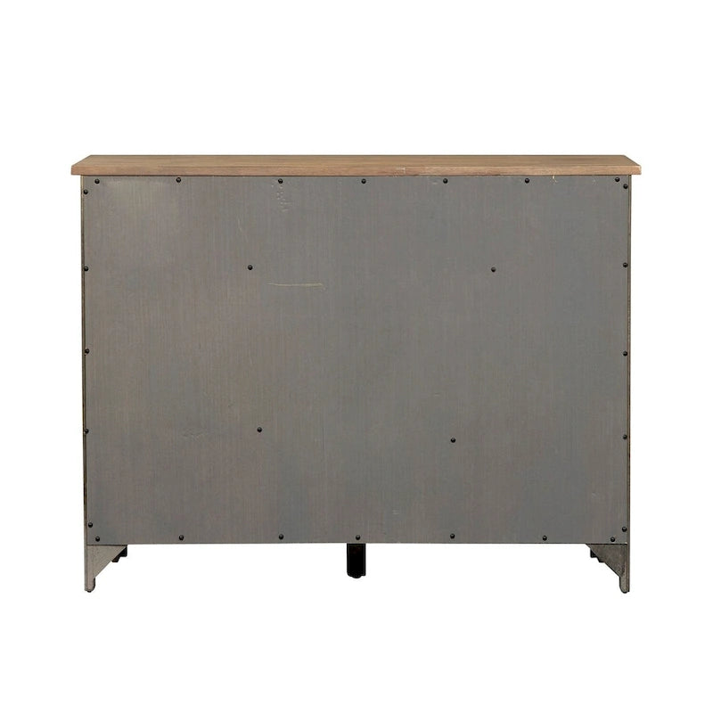 Gray and Sandstone Server with Wine Storage