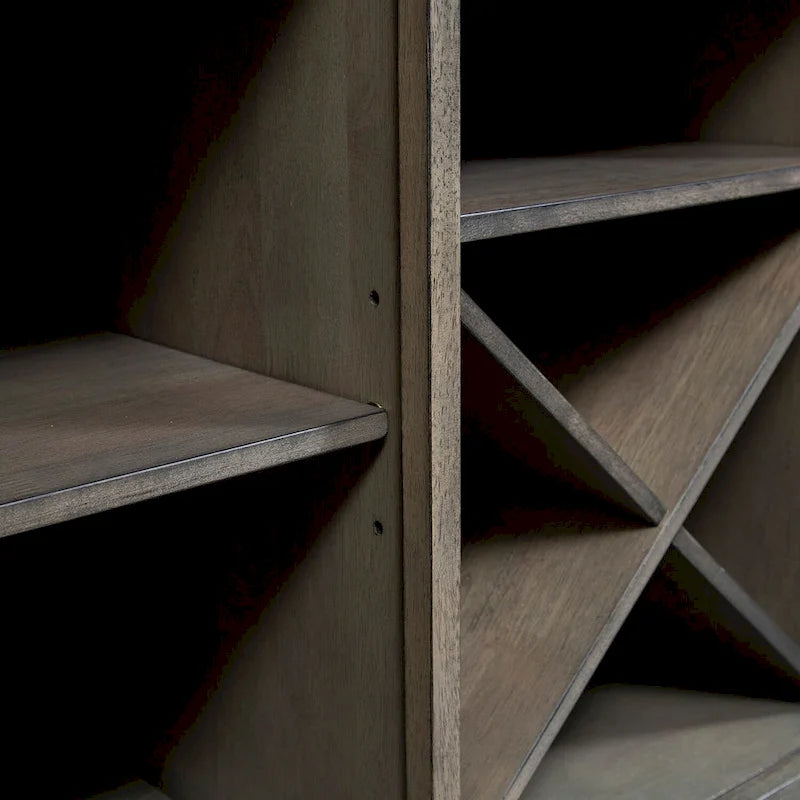 Gray and Sandstone Server with Wine Storage