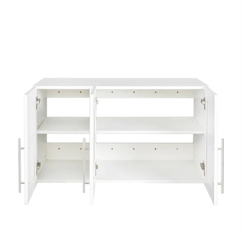Stackable Wood Wall Mounted Storage Cabinet,White