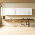 Stackable Wood Wall Mounted Storage Cabinet,White