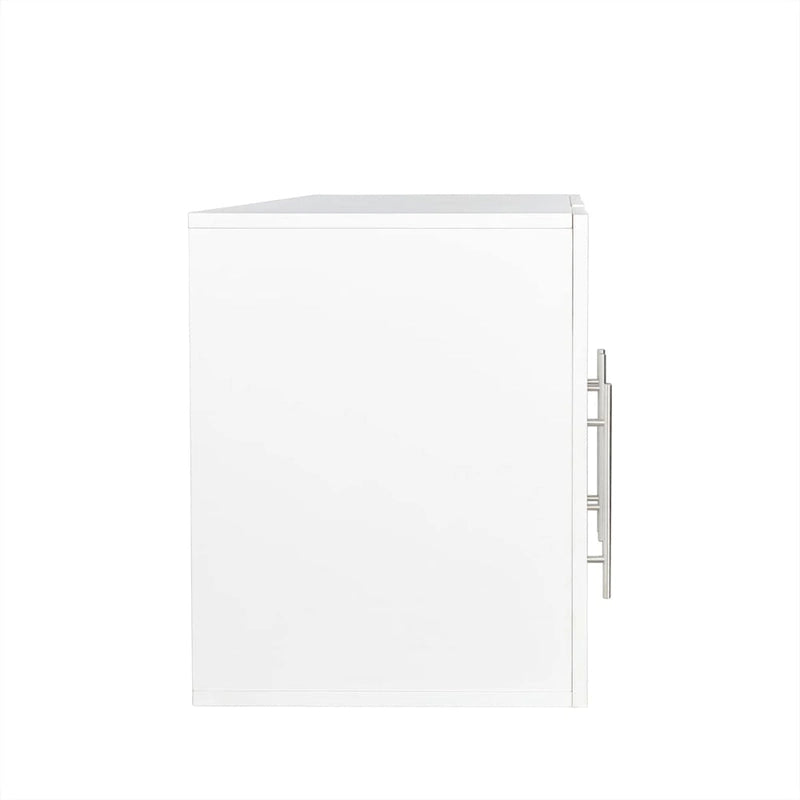 Stackable Wood Wall Mounted Storage Cabinet,White