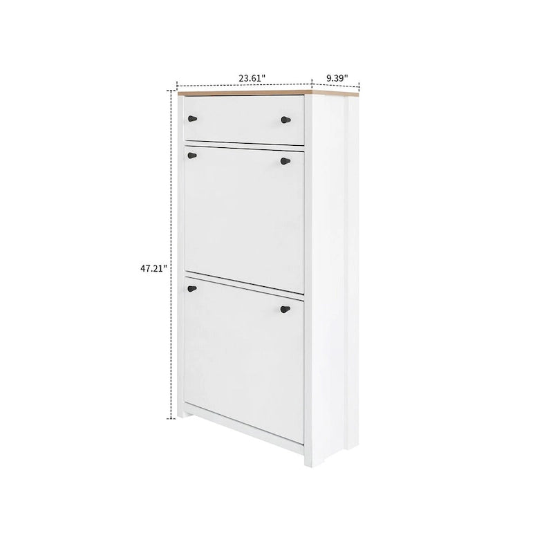 Modern Minimalist Design Wooden Shoe Storage Cabinet