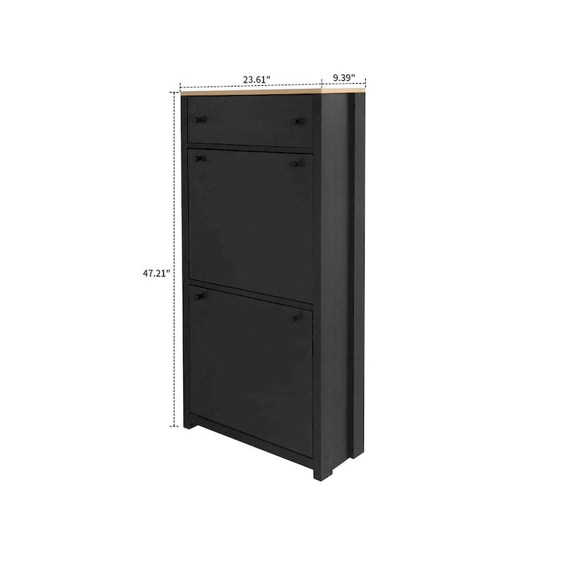 Modern Minimalist Design Wooden Shoe Storage Cabinet