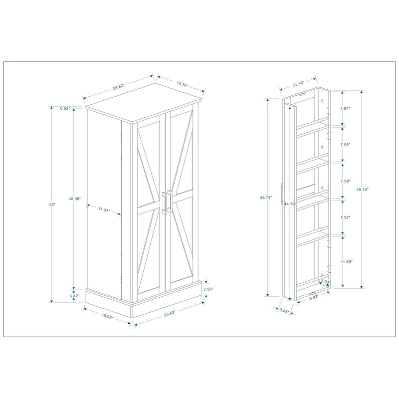 LED Kitchen Pantry Cabinet