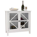 Kitchen cabinet with double glass doors