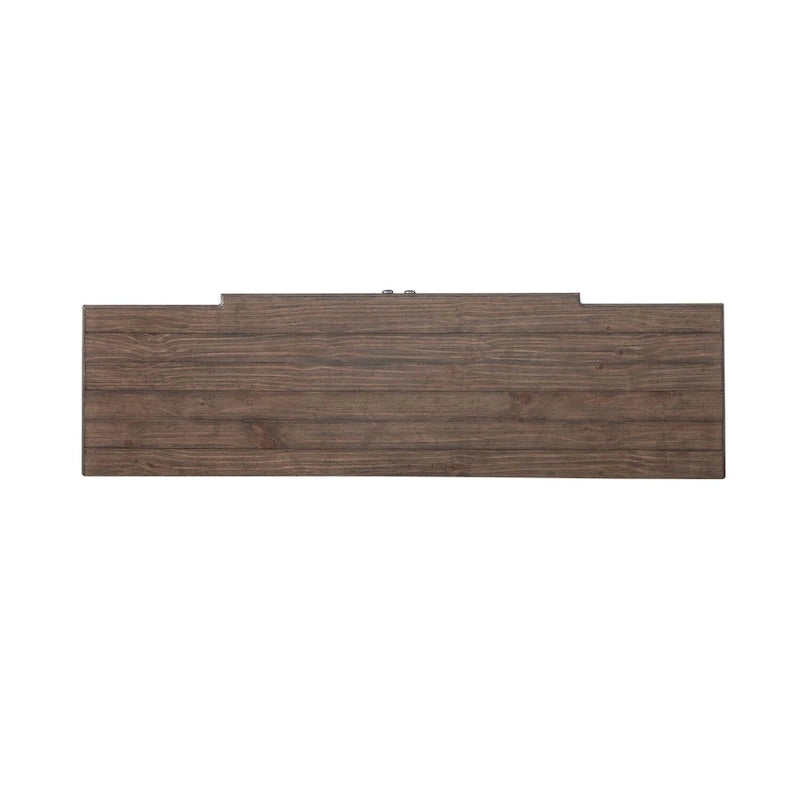 Breakfront Server in Distressed White or Grey