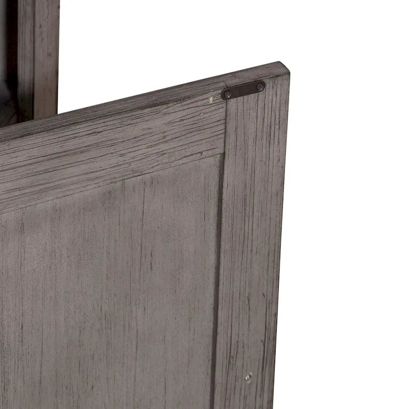 Breakfront Server in Distressed White or Grey