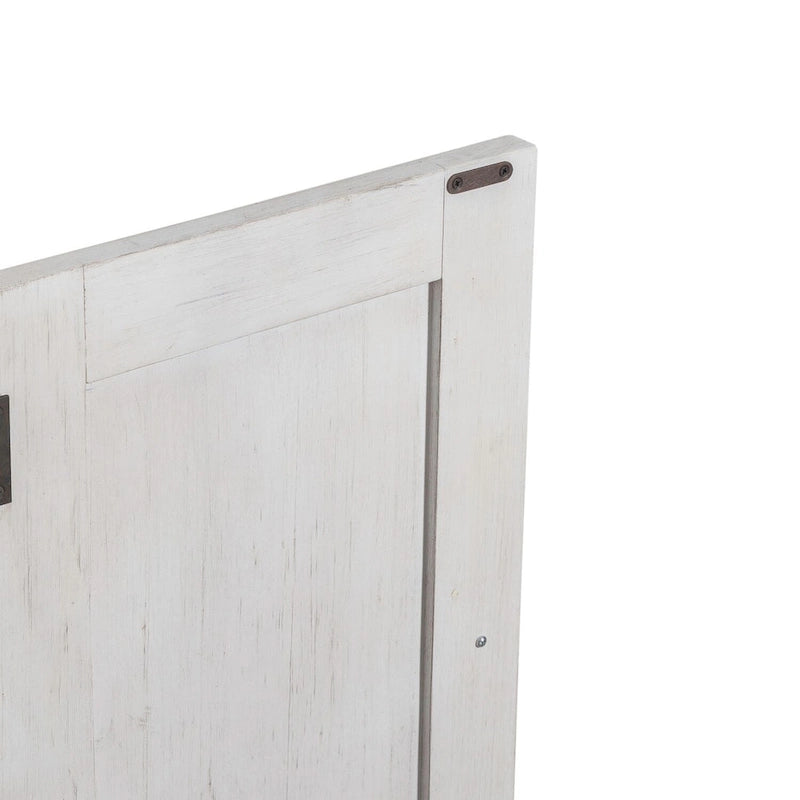 Breakfront Server in Distressed White or Grey