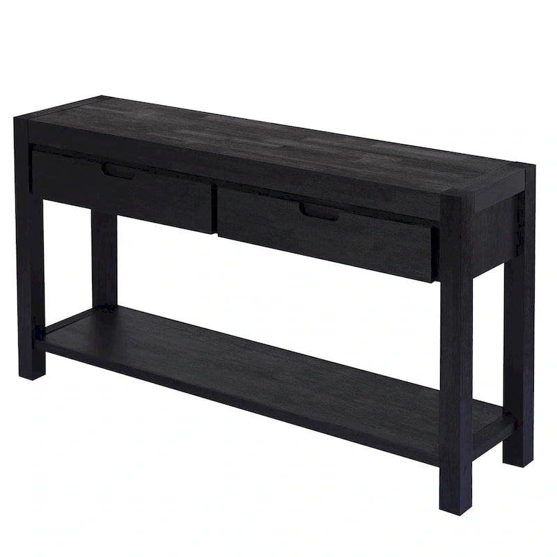 Console Table Entryway Table for Hallway Living Room with 2 Drawers and 1 Shelf