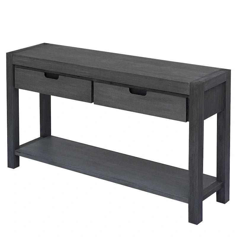 Console Table Entryway Table for Hallway Living Room with 2 Drawers and 1 Shelf
