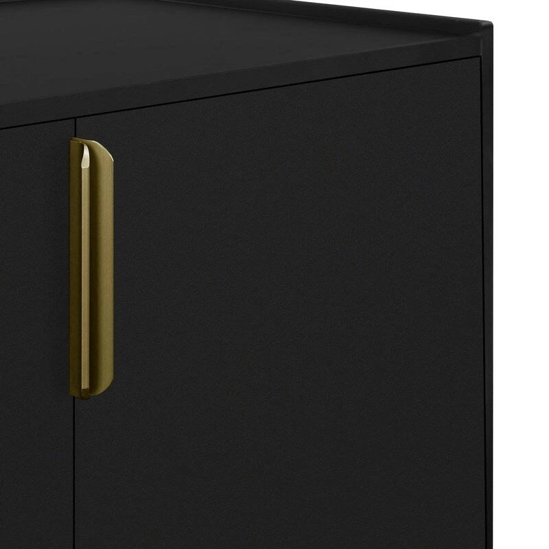 Storage Cabinet Sideboard Wooden Cabinet with 4 Doors for Hallway, Entryway, Living Room, Bedroom, Adjustable Shelf
