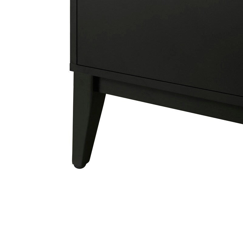 Storage Cabinet Sideboard Wooden Cabinet with 4 Doors for Hallway, Entryway, Living Room, Bedroom, Adjustable Shelf