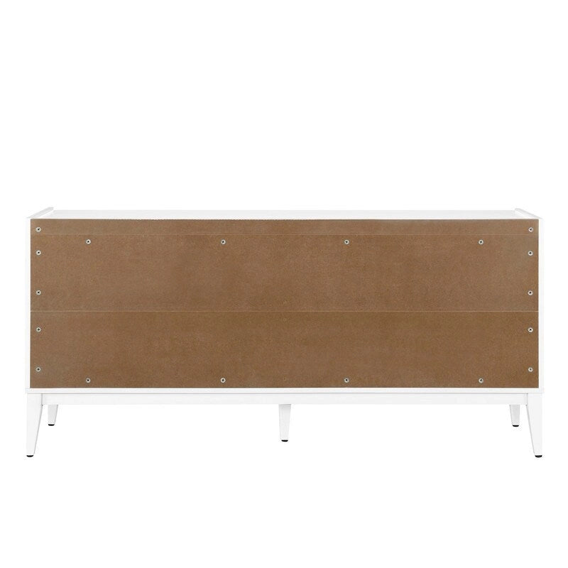Storage Cabinet Sideboard Wooden Cabinet with 4 Doors for Hallway, Entryway, Living Room, Bedroom, Adjustable Shelf