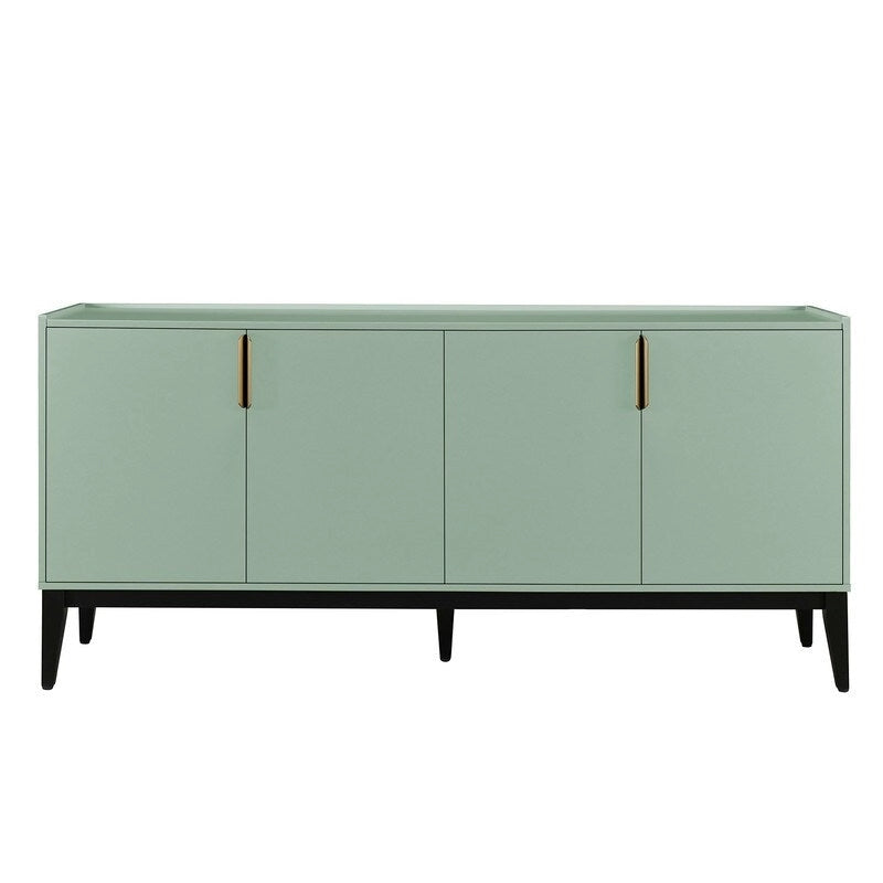Storage Cabinet Sideboard Wooden Cabinet with 4 Doors for Hallway, Entryway, Living Room, Bedroom, Adjustable Shelf