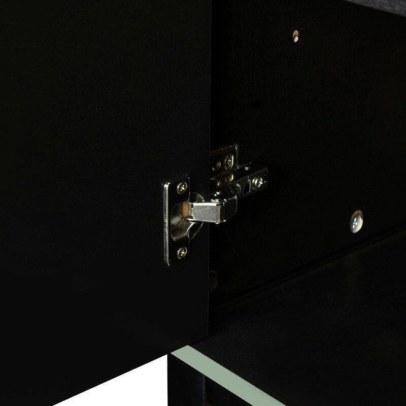 Storage Cabinet Sideboard Wooden Cabinet with 4 Doors for Hallway, Entryway, Living Room, Bedroom, Adjustable Shelf