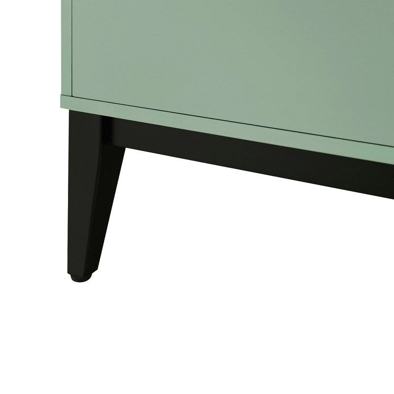 Storage Cabinet Sideboard Wooden Cabinet with 4 Doors for Hallway, Entryway, Living Room, Bedroom, Adjustable Shelf