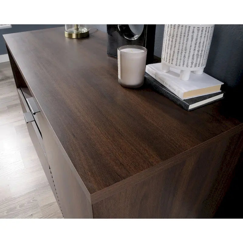 Small Credenza with File Drawer and Adjustable Shelf